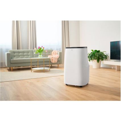 Sencor - Vieds portatīvais gaisa kondicionieris 4 vienā ar pilnu piederumu komplektu 1700W/230V 12000 BTU Wi‑Fi balts + tālvadības pults