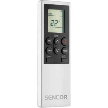 Sencor - Vieds portatīvais gaisa kondicionieris 4 vienā ar pilnu piederumu komplektu 1700W/230V 12000 BTU Wi‑Fi balts + tālvadības pults