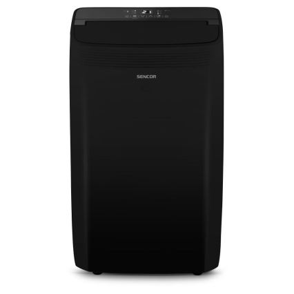 Sencor - Viedais mobilais gaisa kondicionieris iekļauti visi piederumi 900W/230V 9000 BTU Wi-Fi melna + tālvadības pults