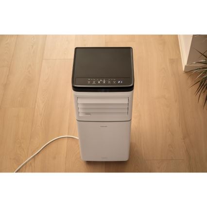 Sencor - Viedais pārnēsājamais gaisa kondicionieris 3 vienā ar pilnu piederumu komplektu 760W/230V 7000 BTU Wi-Fi balts + tālvadības pults