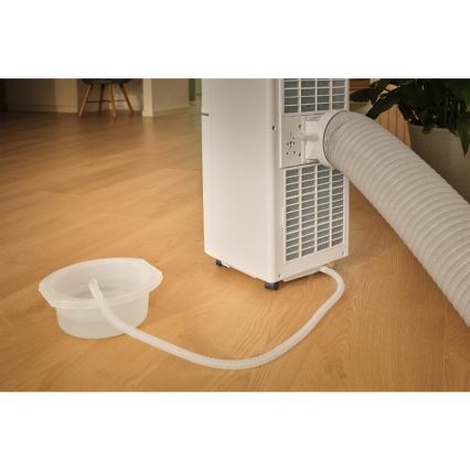 Sencor - Viedais pārnēsājamais gaisa kondicionieris 3 vienā ar pilnu piederumu komplektu 760W/230V 7000 BTU Wi-Fi balts + tālvadības pults
