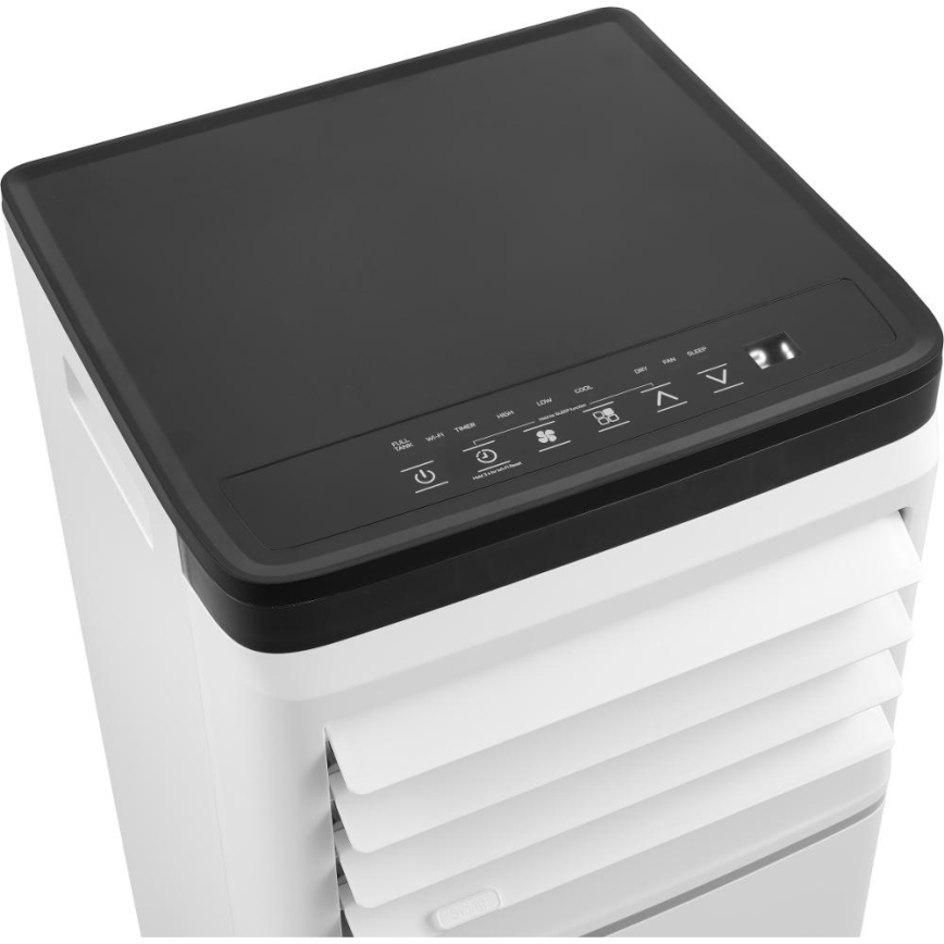 Sencor - Viedais pārnēsājamais gaisa kondicionieris 3 vienā ar pilnu piederumu komplektu 760W/230V 7000 BTU Wi-Fi balts + tālvadības pults