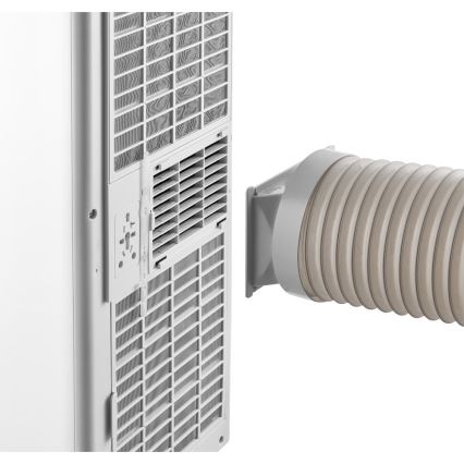 Sencor - Viedais pārnēsājamais gaisa kondicionieris 3 vienā ar pilnu piederumu komplektu 760W/230V 7000 BTU Wi-Fi balts + tālvadības pults