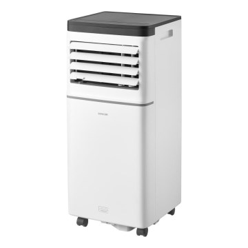 Sencor - Viedais pārnēsājamais gaisa kondicionieris 3 vienā ar pilnu piederumu komplektu 760W/230V 7000 BTU Wi-Fi balts + tālvadības pults