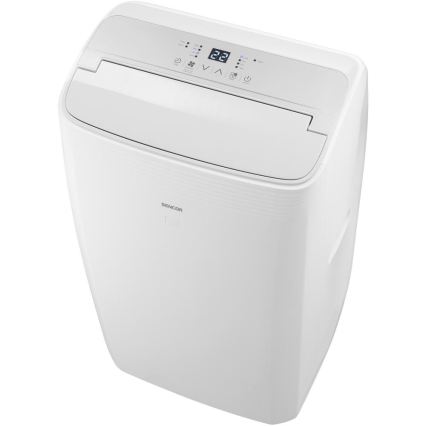 Sencor - Viedais portatīvais gaisa kondicionieris 5‑vienā ar pilnu piederumu komplektu, 733W/230V, 9000 BTU, Wi‑Fi, balts + tālvadība
