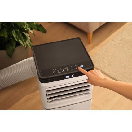 Sencor - Viedais portatīvais gaisa kondicionieris 3-in-1 ar pilnu piederumu komplektu 1020W/230V 10000 BTU Wi-Fi balts + tālvadība