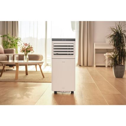 Sencor - Viedais portatīvais gaisa kondicionieris 3 vienā, ieskaitot pilnu piederumu komplektu 815W/230V 8000 BTU Wi-Fi balts + tālvadības pults