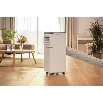 Sencor - Viedais portatīvais gaisa kondicionieris 3 vienā, ieskaitot pilnu piederumu komplektu 815W/230V 8000 BTU Wi-Fi balts + tālvadības pults