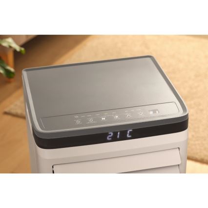 Sencor - Viedais portatīvais gaisa kondicionieris 3 vienā, ieskaitot pilnu piederumu komplektu 815W/230V 8000 BTU Wi-Fi balts + tālvadības pults