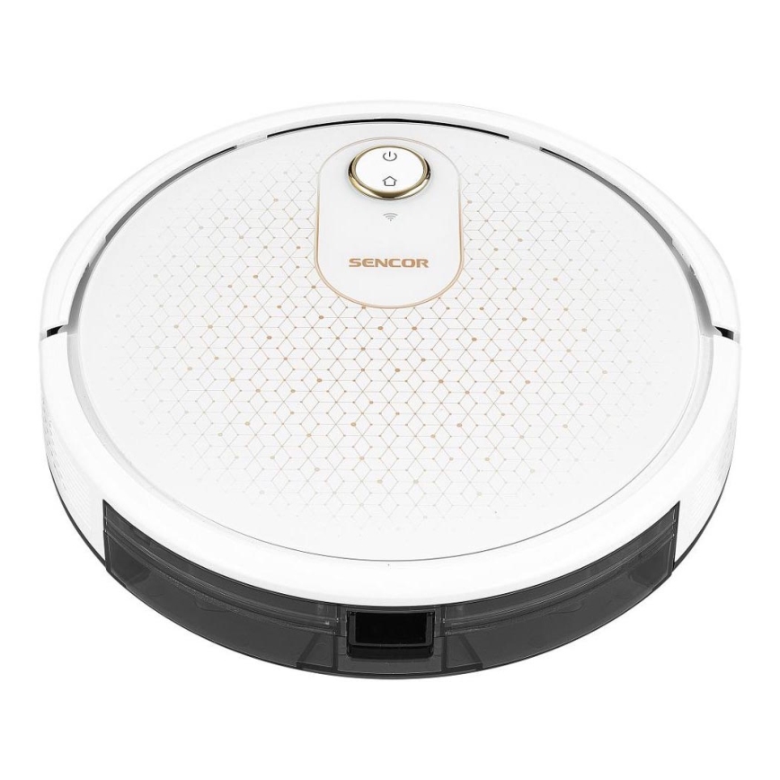 Sencor - Viedais robota putekļu sūcējs ar mopu 2in1 28W/2600 mAh Wi-Fi balta + tālvadības pults