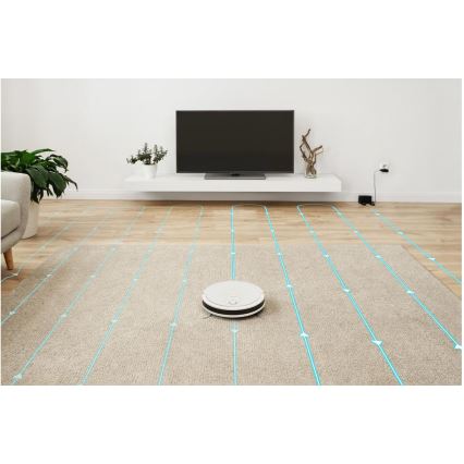 Sencor - Viedais robota putekļu sūcējs ar mopu 2in1 28W/2600 mAh Wi-Fi balta + tālvadības pults