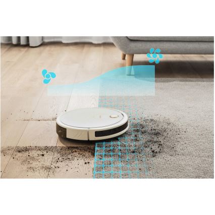 Sencor - Viedais robota putekļu sūcējs ar mopu 2in1 28W/2600 mAh Wi-Fi balta + tālvadības pults