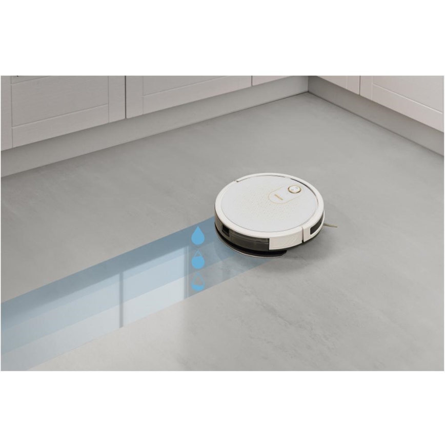 Sencor - Viedais robota putekļu sūcējs ar mopu 2in1 28W/2600 mAh Wi-Fi balta + tālvadības pults