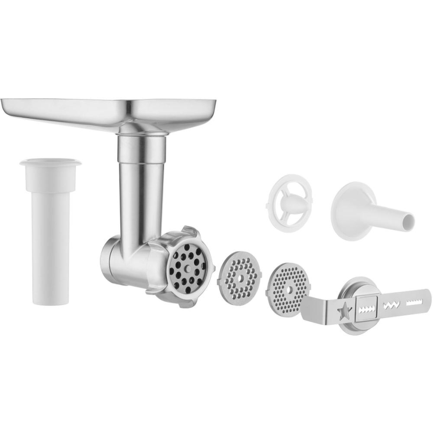 Sencor - Virtuves kombains ar nerūsējošā tērauda bļodu 1000W/230V balts