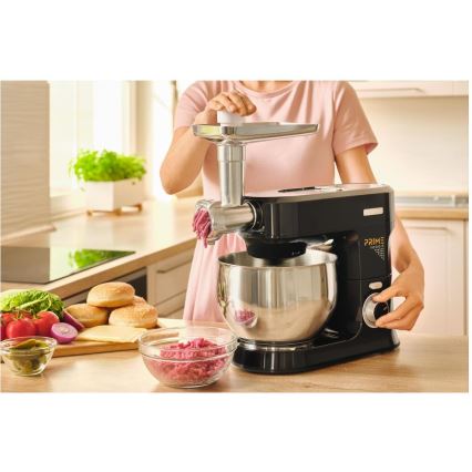 Sencor - Virtuves kombains ar nerūsējošā tērauda bļodu 1000W/230V melns