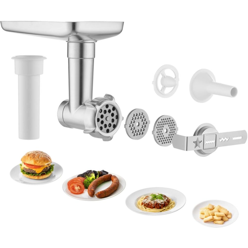 Sencor - Virtuves kombains ar nerūsējošā tērauda bļodu 1000W/230V melns