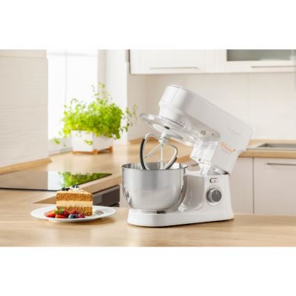 Sencor - Virtuves robots ar nerūsējoša tērauda trauku 1000W/230V balta