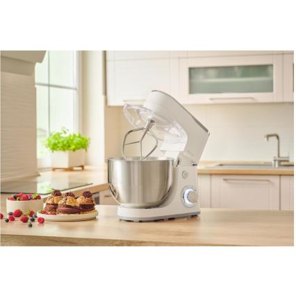 Sencor - Virtuves robots ar nerūsējoša tērauda trauku 1300W/230V balta