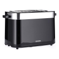 Severin AT 9264 - Tosteris ar divām atverēm 800W/230V nerūsējošā tērauda/melns