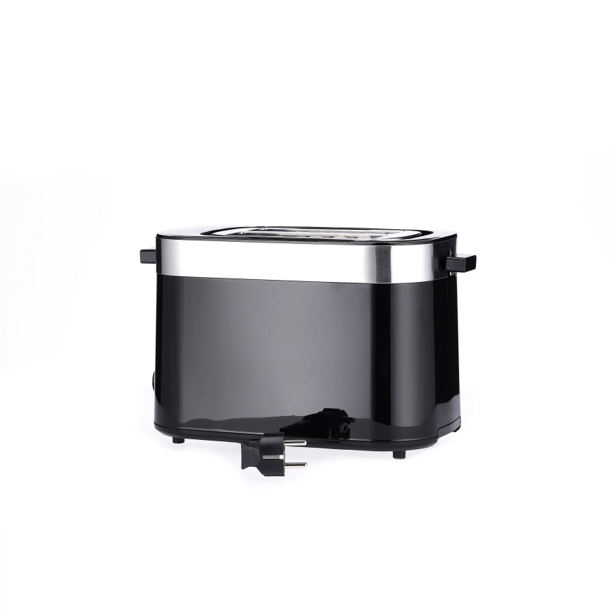 Severin AT 9264 - Tosteris ar divām atverēm 800W/230V nerūsējošā tērauda/melns