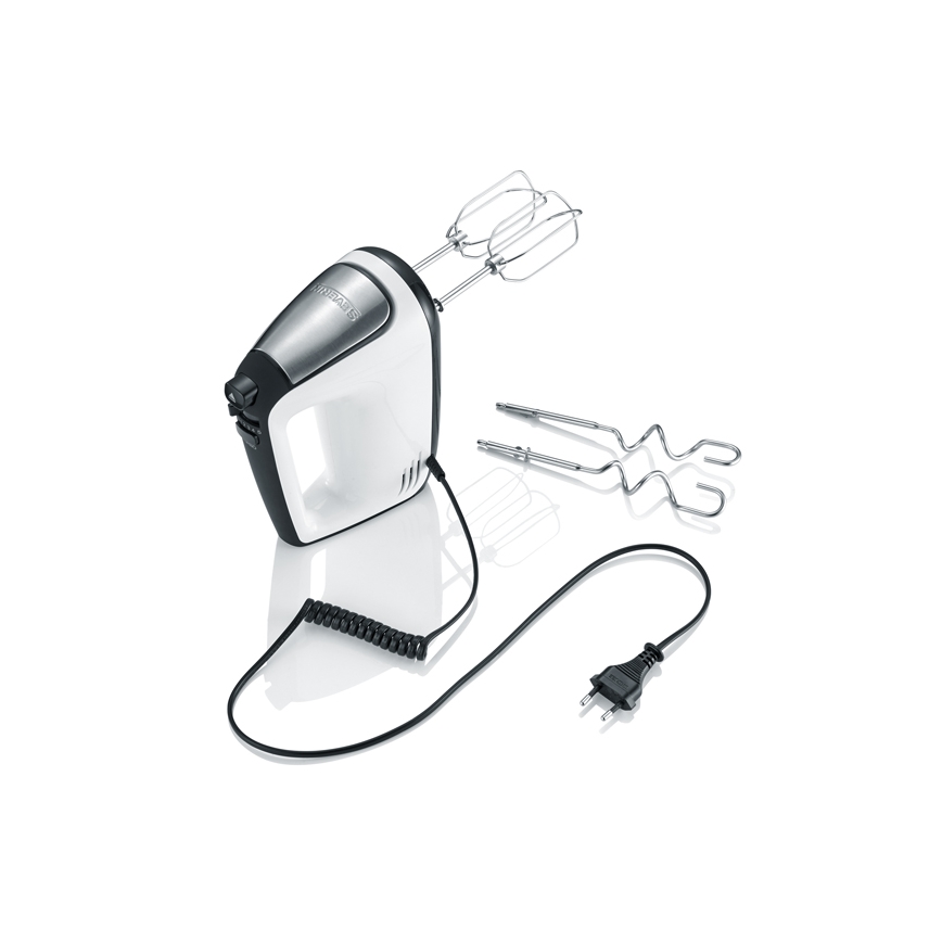 Severin HM 3830 - Rokas mikseris 400W/230V balts/melns