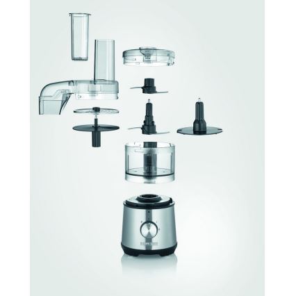 Severin KM 3865 - Pārtikas smalcinātājs 400W/230V nerūsējošā tērauda/melns