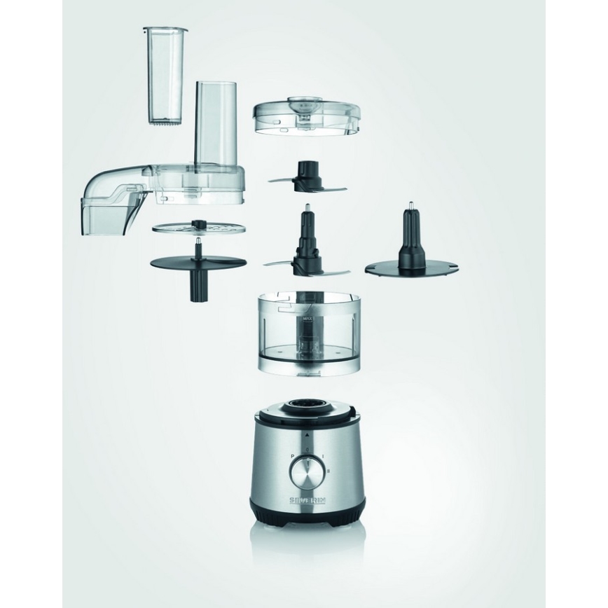 Severin KM 3865 - Pārtikas smalcinātājs 400W/230V nerūsējošā tērauda/melns