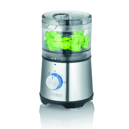 Severin KM 3865 - Pārtikas smalcinātājs 400W/230V nerūsējošā tērauda/melns