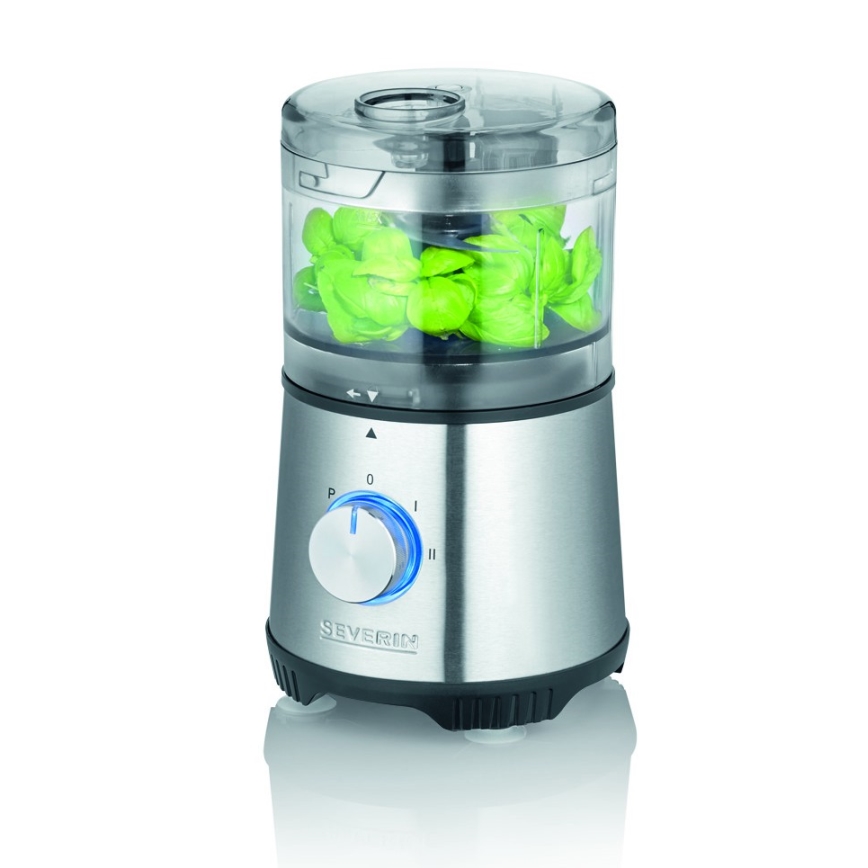 Severin KM 3865 - Pārtikas smalcinātājs 400W/230V nerūsējošā tērauda/melns