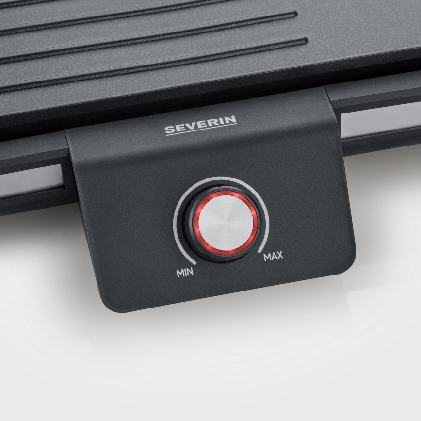 Severin PG 8564 - Galda elektriskais grils 2300W/230V 50x30 cm melns