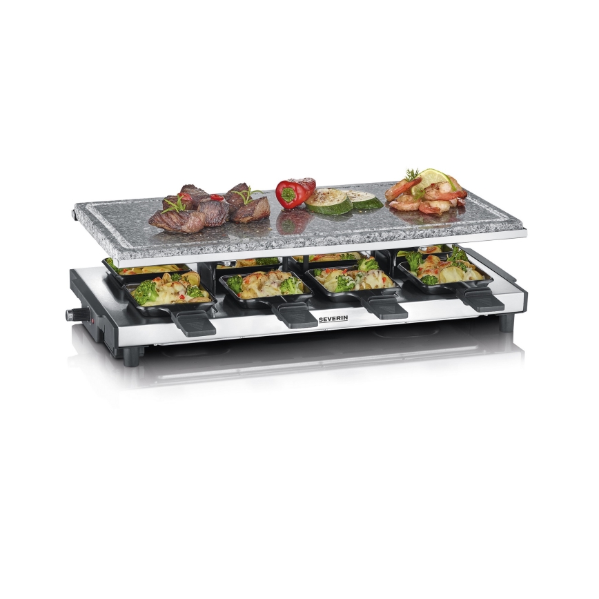 Severin RG 2374 - Raclette grils ar lavakmens plāksni 1500W/230V