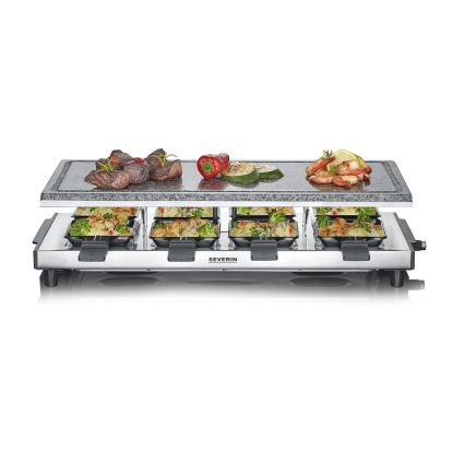Severin RG 2374 - Raclette grils ar lavakmens plāksni 1500W/230V