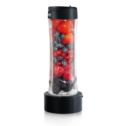 Severin SM 3737 - Galda blenderis 1 l 500W/230V nerūsējošā tērauda/melns