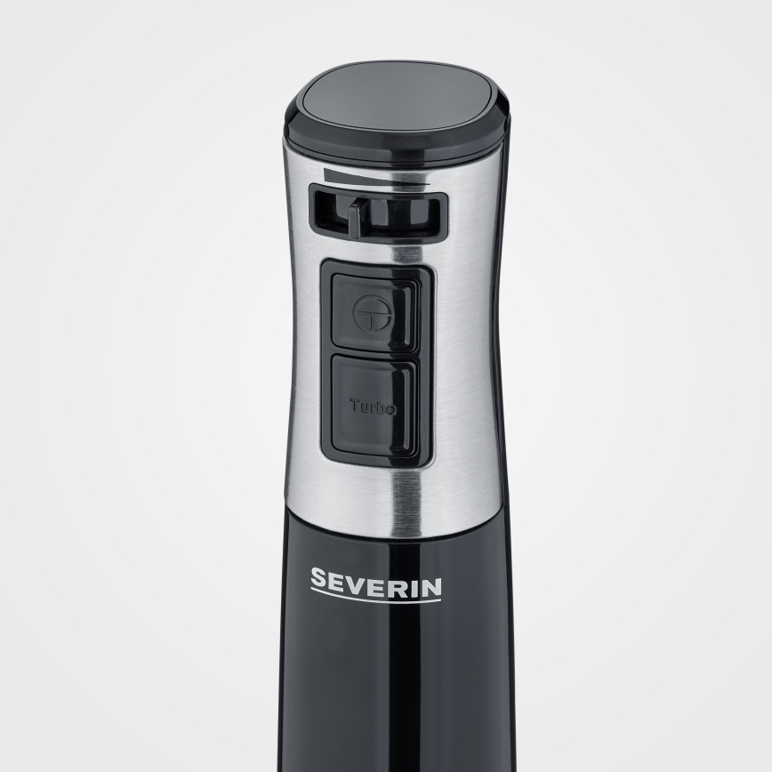Severin SM 3771 - Rokas blenderis 600W/230V, nerūsējošais tērauds/melns