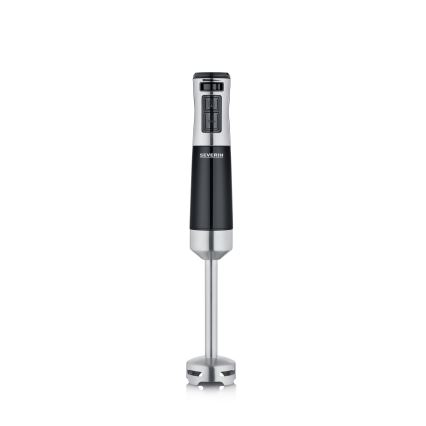 Severin SM 3772 - Rokas blenderis ar piederumiem 600W/230V nerūsējošā tērauda/melna
