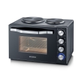 Severin TO 2074 - Konvekcijas cepeškrāsns ar grilu un plāksnēm 2500W/230V 30 l melna
