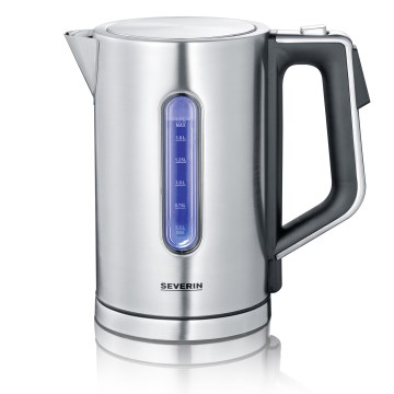 Severin WK 3418 - Elektriskā tējkanna 1,7 l 3000W/230V nerūsējošais tērauds/melna