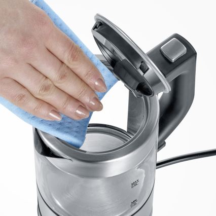Severin WK 3472 - Elektriskā tējkanna 0,5 l 1100W/230V nerūsējošais tērauds/stikls