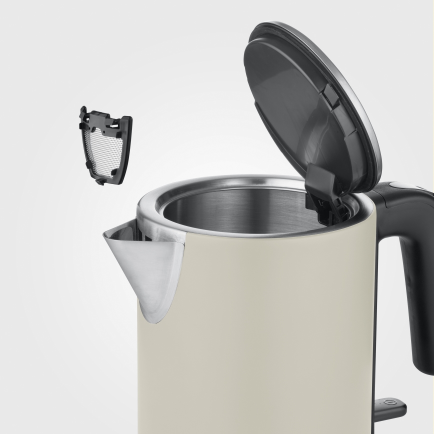 Severin WK 9577 - Elektriskā tējkanna, 1 l, 2400 W/230 V, bēša