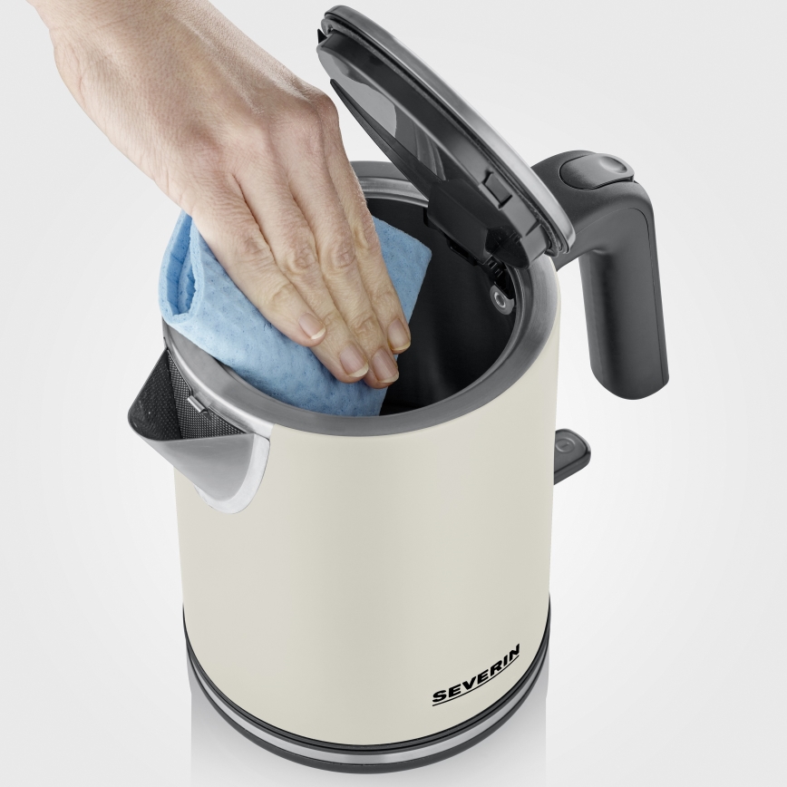 Severin WK 9577 - Elektriskā tējkanna, 1 l, 2400 W/230 V, bēša