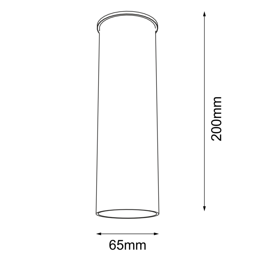 Shilo - Starmetis 1xGU10/15W/230V 20 cm melns