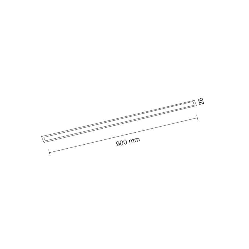 Shilo - iebūvējamais LED griestu gaismeklis 9W/230V 3000K CRI 90 melns