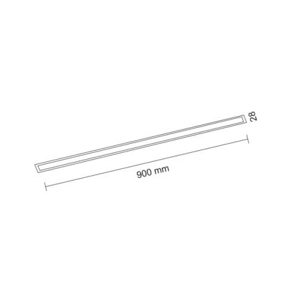 Shilo - LED Iegremdējams gaismeklis LED/32W/230V 3000K CRI 90 melns