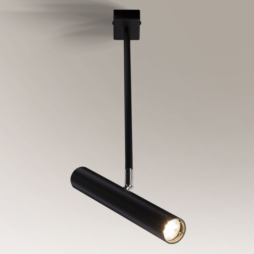 Shilo - Lustra ar stieni 1xGU10-MR11/15W/230V melna