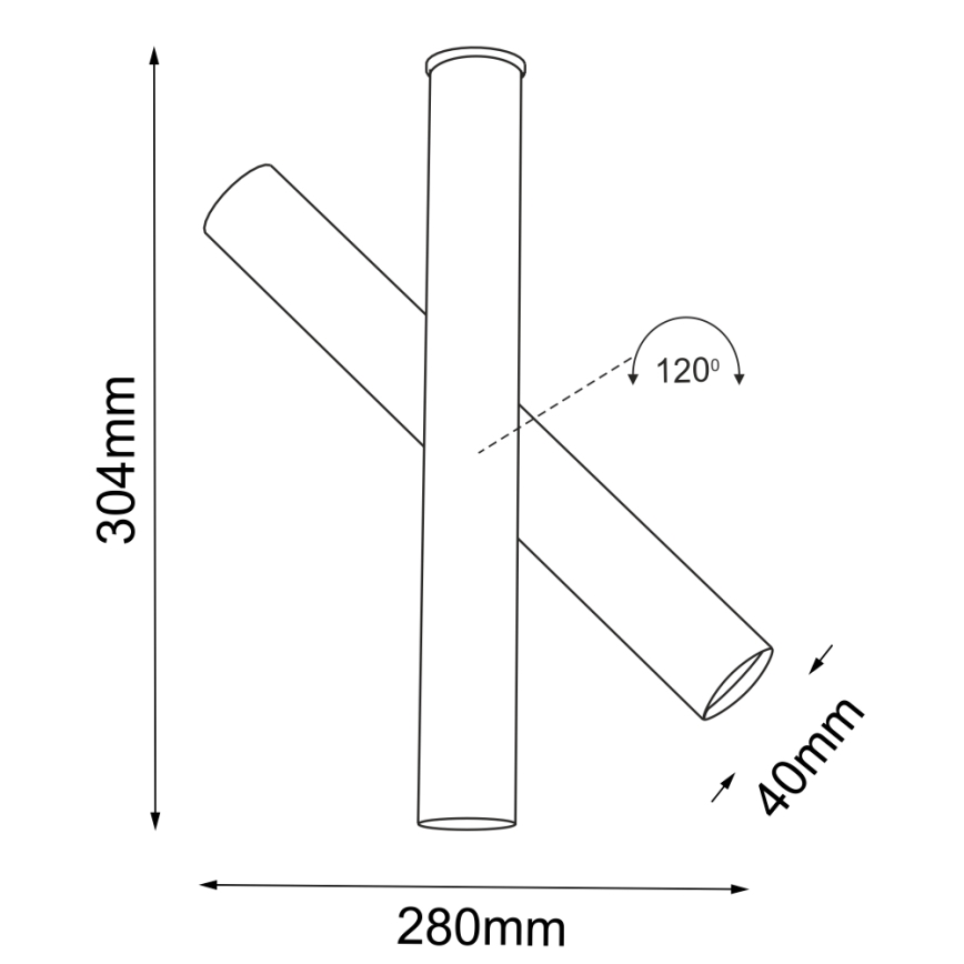 Shilo - Starmetis 1xGU10-MR11/15W/230V melns