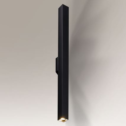 Shilo - Sienas gaismeklis 2xGU10/15W/230V melns