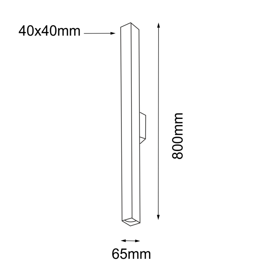 Shilo - Sienas gaismeklis 2xGU10/15W/230V melns