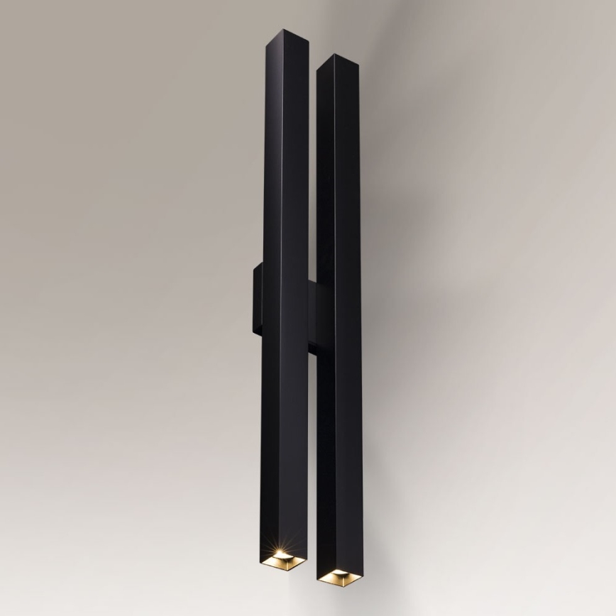 Shilo - Sienas gaismeklis 4xGU10/15W/230V melns