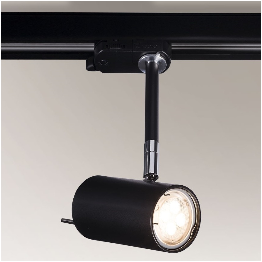 Shilo - Starmetis sliežu sistēmā 1xGU10/15W/230V melns