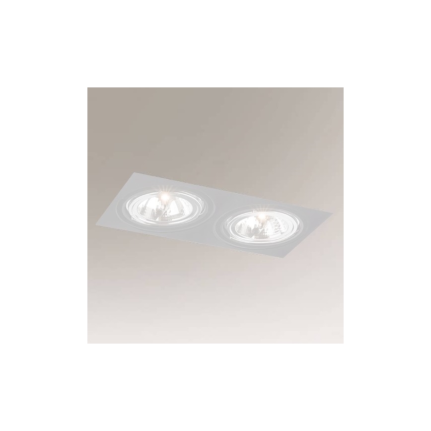 Shilo - Iegremdējams gaismeklis 2xGU10/15W/230V balts